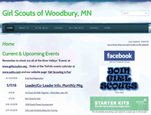 Tablet Screenshot of girlscoutswoodbury.org
